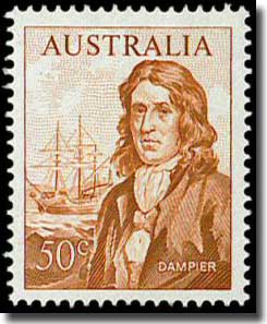 The 50 cent Dampier stamp of 1966 issue