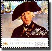 Governor Arthur Phillip on the 33 cent Australian Stamp