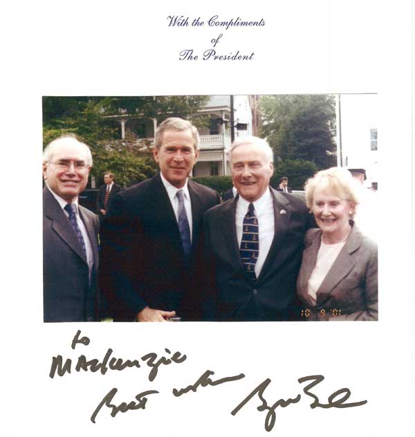 George Bush, John Howard, Mac and Denise