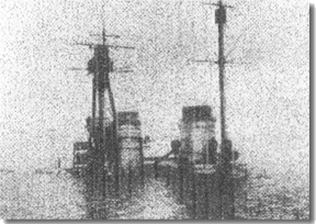 After the scuttle, Hindenberg sits on the bottom