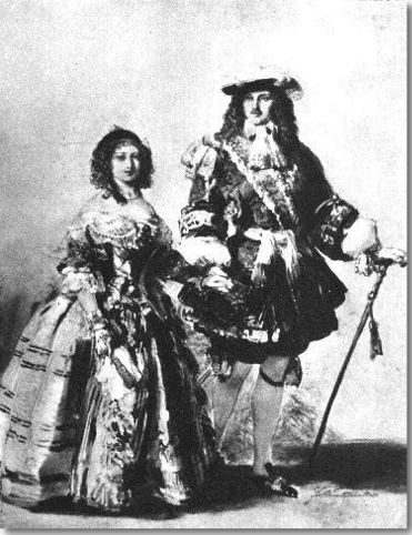 Queen Victoria & Albert.dressed for Resoration Ball 1854