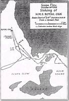 Scapa Flow Chart, sinking of Royal Oak - click to read the article