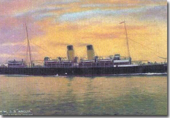 SS Anglia prior to her being converted to an Auxiliary Hospital Ship