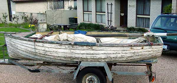 HMAS Creswell sail training dinghy