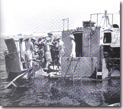 picture of Ladybird, sitting on the bottom at Tobruk