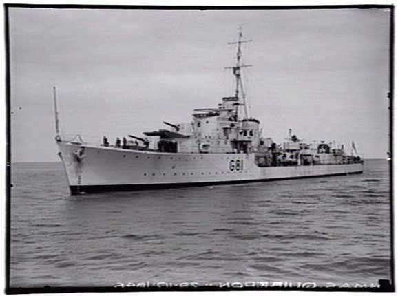 Photograph HMAS Quiberon. Reproduced from the State Library of Victoria, copyright acknowledged.