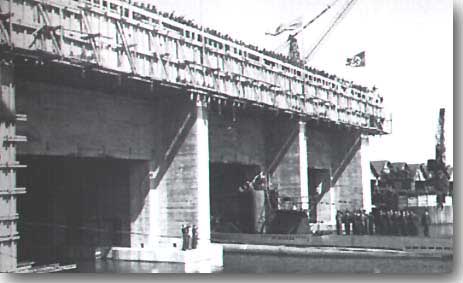 U-203 the first boat to use the new bunker at St Nazaire, arriving on the 30th. of June 1941