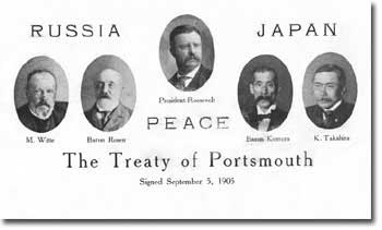A postcard produced after the signing the Portsmouth Treaty