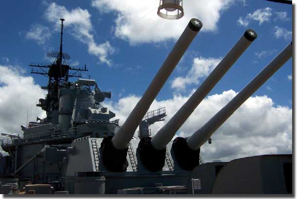 16 inch guns of Missouri