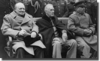 Churchill, Roosevelt, Stalin