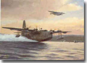 Coastal Command Sunderland aircraft, part of the air umbrella put up over Convoys, SC122 and HX229