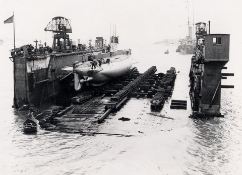 E-47 in a floating Dock