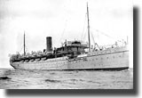 HMHS Rewa, torpedoed by German Submarine U-55, off the Northern coast of Cornwall on the 4th. of January 1918.