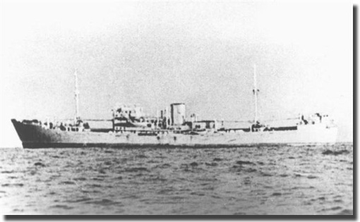 German Armed Merchant Raider Michel, sank Gloucster Castle, off the Ascention Islands on the 15th. of July 1942. 93 crew and passengers were killed in this action.