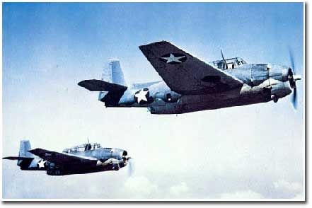 Avenger torpedo carrying aircraft that were used to 
 sink U-584