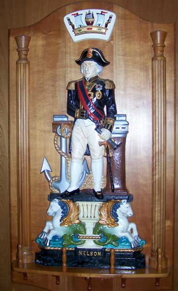 Lord Nelson display from the " Nelson Room" at the Tenex headquarters Nelson House 