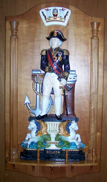 Lord Nelson display from the " Nelson Room" at the Tenex headquarters Nelson House 