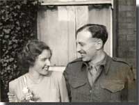 Mary and Douglas Muhr wedding on 22nd February 1945. Click to read more