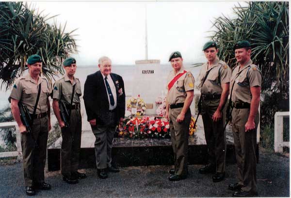 Memorial at Fraser Island Queensland, dedicated to members of Operation Jaywick