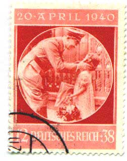 Stamp for the1940 birthday of Hitler