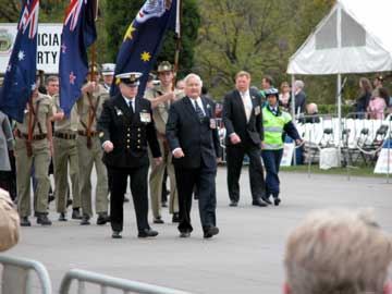 Leading the Melbourne 2009 Anzac Day March 