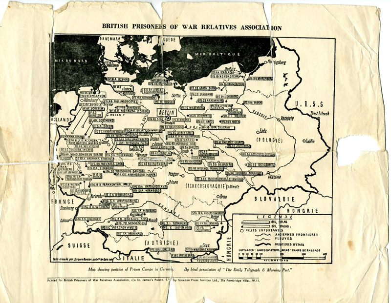 map of POW camps Click to enlarge