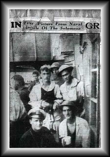 Canberra survivors aboard US destroyer Blue