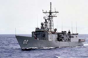 HMAS Canberra 11 at sea