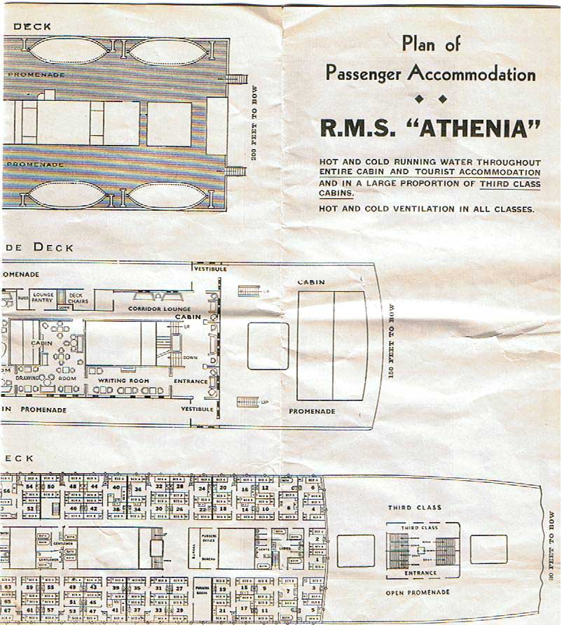 RMS Athenia Plan