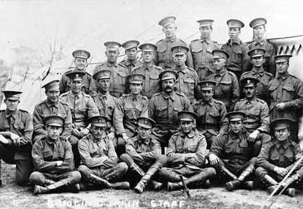 RAN Bridging Train behind the front line at Sulva Bay 1915