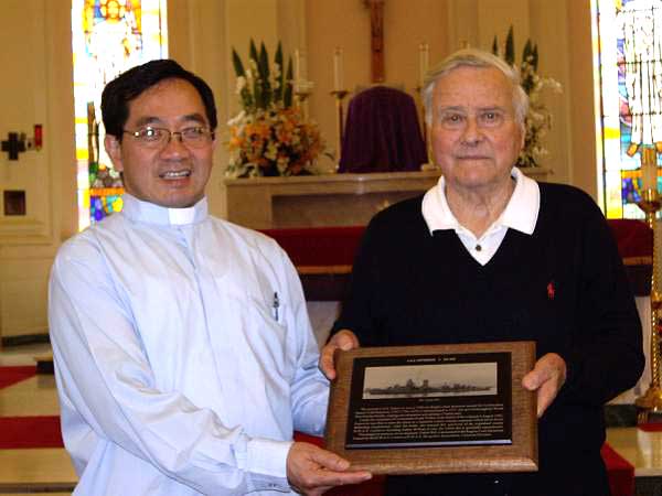 PATTERSON PLAQUE AT THE REGINA COELI MEMORIAL CHURCH NEAR SYDNEY