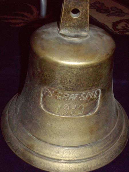 Pictures of commemorative Graf Spee bell