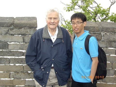 Me on the Wall at Beijing with our Chinese guide, Jason