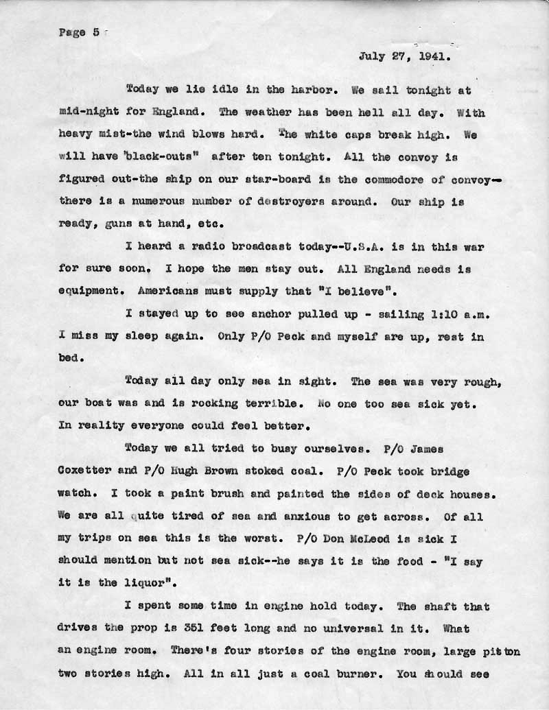 Convoy Diary by Tony Barton
