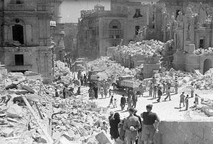 Valetta bomb damage May 1,1942