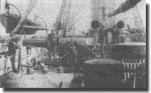 Forward Pivot gun in USS Kearsarge