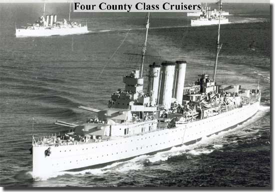 8 inch County Class Cruisers