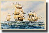 Baudin's Ships Naturaliste and Geographe in Australian waters