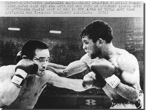 Lionel Rose on right and Fighting Harada