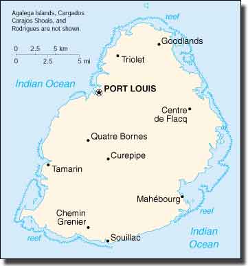 Mauritius Map