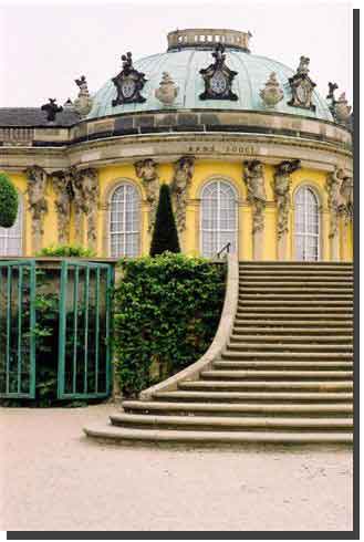 Potsdam Sansoucci Palace. The summer palace of Kigk Frederick the Great built in 1747