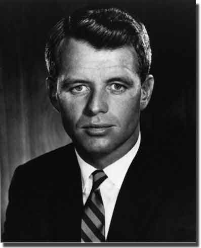 Robert Kennedy. I was watching on US television ehen he was shot down.