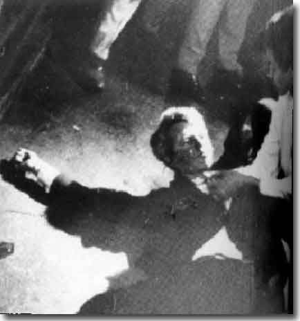 Bobby moments after being shot