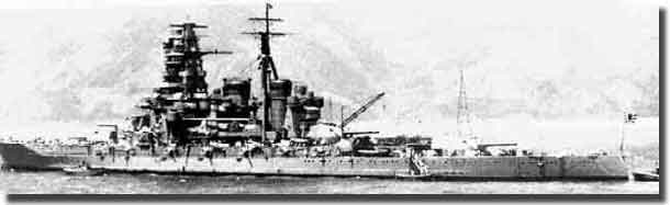 Battleship Kirishima sunk at the Second Battle of GC