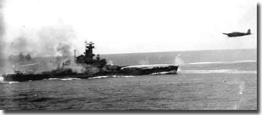 USS South Dakota under attack at Santa Cruz