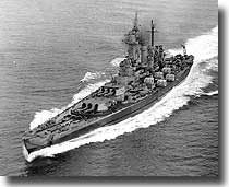 Rear Admiral Willis Lee's flagship USS Washington