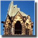 Segment of the damaged roof. Kaiser Wilhelm Memorial Church