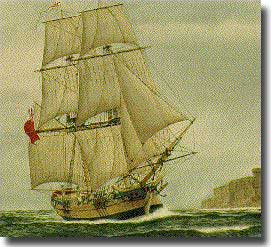 HMS Supply, smallest ship in First Fleet and the fastest, acted as a fleet tender.
On her return to England, renamed Thomas and Nancy, finished her life as a coal carrier.