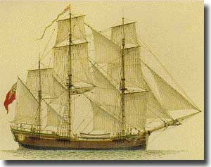 Scarborough, Convict Transport. On her return to England, sailed again with convicts in the Second Fleet.