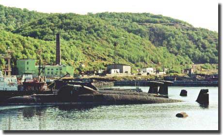 Russian Nuclear Submarines at Vidyayevo Naval Base awaiting decommissioning
 